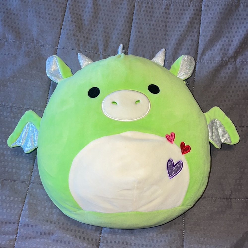 Lime Green💚 Heart Dragon Squishmallow